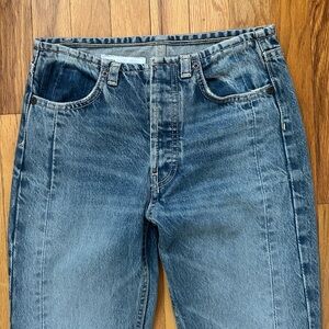 Zara cutoff waist jeans